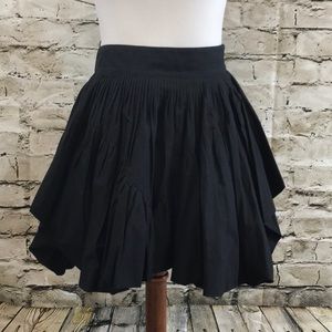 || All Saints || Black Lorinna Cotton Skirt UK8US4